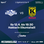 Liigakarsinnan 4. Ottelu Lempo-Volley vs KyKy-Betset Ke 12.4. Klo: 18:30.