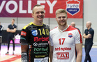 Ottelun palkitut KyKy-Betset: Aivars Petrusevics, TUTO Volley: Jan Helenius.