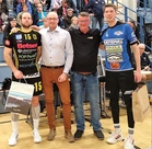 Ottelun palkitut Lempo-Volley: Tomi Rumpunen, KyKy-Betset: Mauri Kurppa.