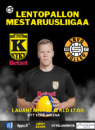 KyKy-Betset vs Savo Volley La 25.11. Klo: 17:00 Kyy York Areena