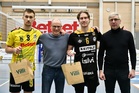 Ottelun villeimmät pelaajat Yaroslav Horobets, KyKy-Betset ja Jere Tikkala, Savo Volley.
