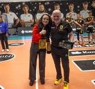 Savo Volleyn toiminnanjohtaja Reetta Nenonen muisti päivänsankaria.