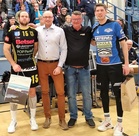Ottelun palkitut Lempo-Volley: Tomi Rumpunen, KyKy-Betset: Mauri Kurppa.