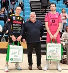 Ottelun palkitut Vantaa Ducks: Henrik Porkka, KyKy-Betset: Aivars Petrusevics.