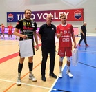 Ottelun palkitut KyKy-Betset: David Jannesson, TUTO Volley: Lauri Vanhanen.