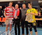 Ottelun palkitut Urpo Sivula: VaLePa, Joel Laakso: KyKy-Betset.