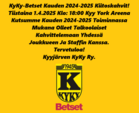 KyKy-Betset Kauden 2024-2025 Kiitoskahvit!