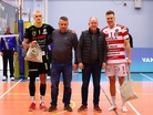 Ottelun palkitut Andris Sirjakovs, KyKy-Betset, Urpo Sivula, VaLePa.