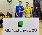 Ottelun parhaat pelaajat palkitsi Otteluisäntä: Alfa Kvadra Invest Oü: Petteri Tyynismaa: Akaa-Volley, Atro Berg: KyKy-Betset.