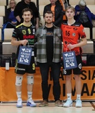 Ottelun palkitut Yaroslav Horobets, KyKy-Betset, Jaaro Mattson, Loimu.
